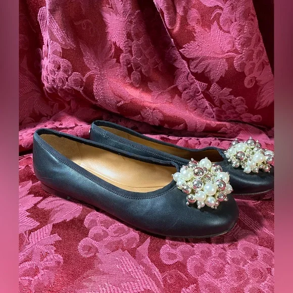 Kate Spade NY Women's Vilette Bead Embellished Ballet Flats Black. Size 5.5B - Picture 5 of 9